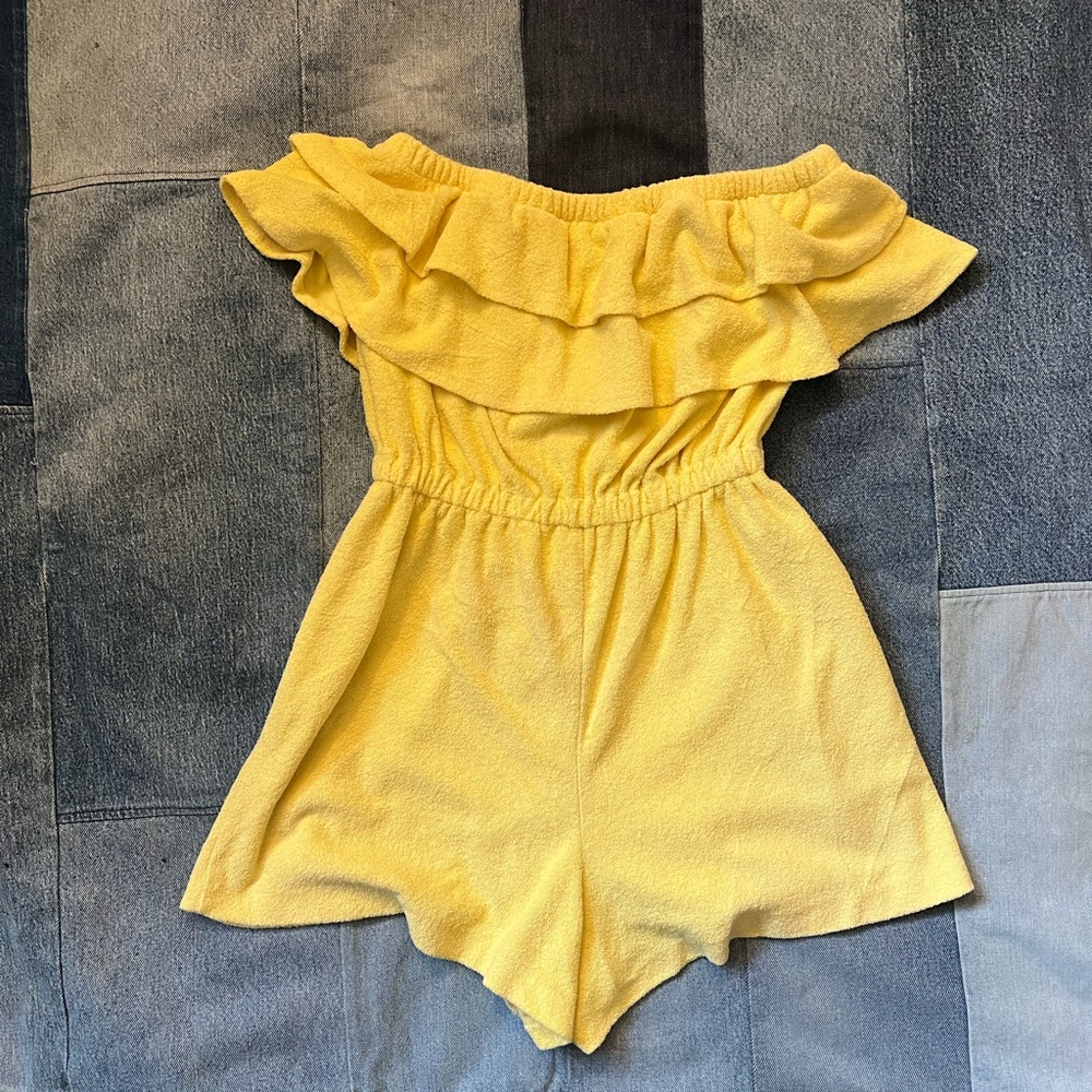 1970s terry cloth romper - deadstock